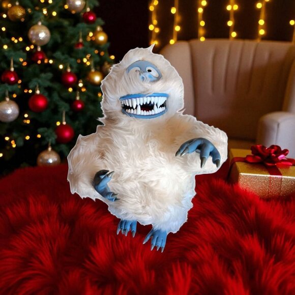 Playing Mantis 17” BUMBLE ABOMINABLE SNOW MONSTER Plush Rudolph 2001 Not Working - Picture 2 of 11